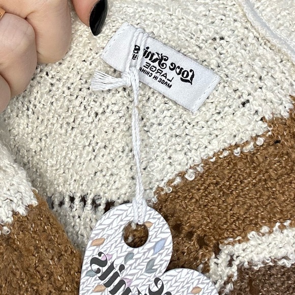 Multi Zig-Zag Stripe Pointelle Sweater - Picture 8 of 8